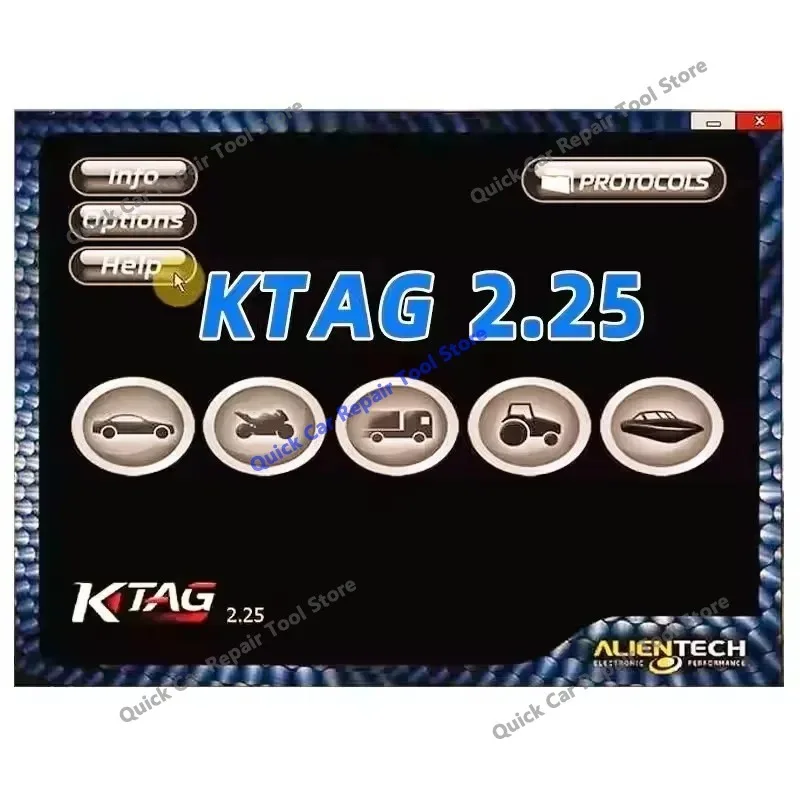 KTAG 2.25 ECU chip programming tool repair software ktag 2.25 Diagnostic tools tuning auto ecu cars trucks 2024 new vci Program