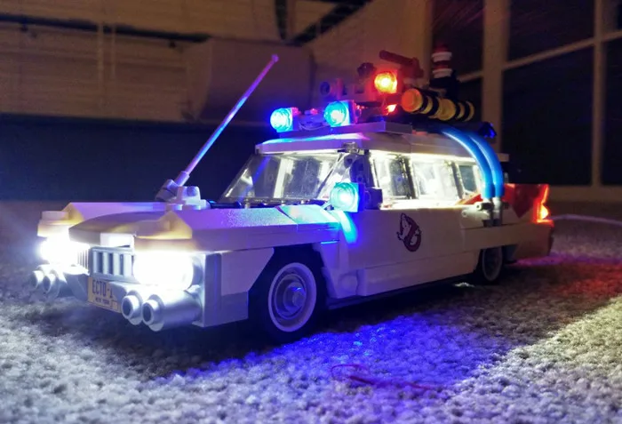 ชุดไฟ LED เหมาะสำหรับของขวัญไฟ LEGO Ghostbusters Ecto 1 21108(ไม่รวมบล็อกตัวต่อ)