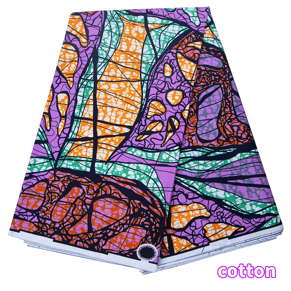 

Ankara Fabric African Real Wax Print Cotton 100% New Design 2023 Tissus Wax Africain Patchwork Fabric for Dress A-29