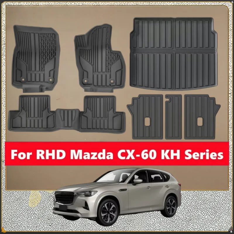 Alfombrillas Para Auto Mazda Cx-60 Cx60 Serie Kh 2022-2024, Alfombrilla Protectora, Accesorios, Forro De Carga, Alfombrilla Para Maletero, Solo Compatible Con Volante A La Derecha — -46%, 44.06€ Coupon, from 49.69€ – 46% descuento – €49.69