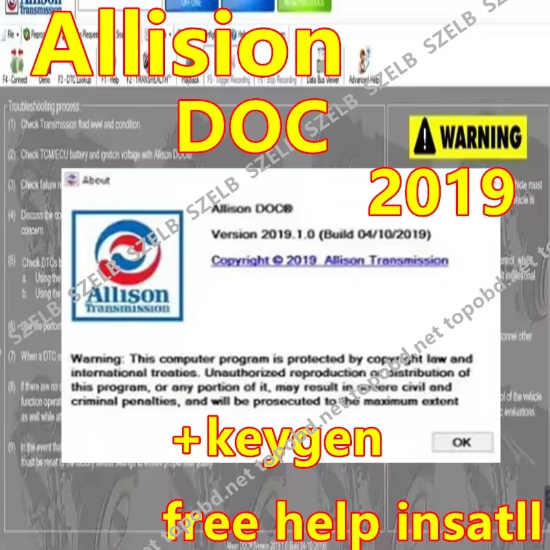 

Allison DOC 2019, PC service, can work for NEXIQ, supports remote installati Keygen-Complete file transfer tool, diagnostic GEN5