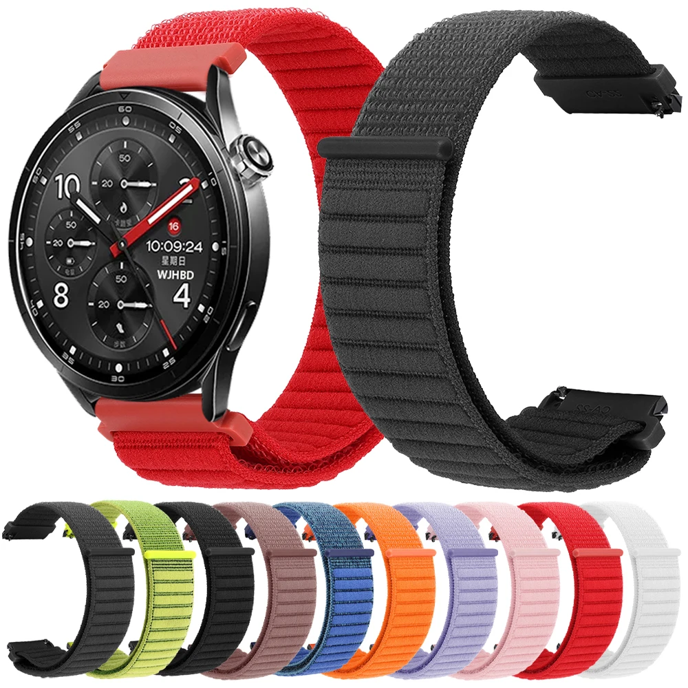 Correa de nailon transpirable de 22mm para Xiaomi Watch 5 2 Pro S5 46mm S4 Sport/S3 S2/Mi S1 Active/Color 2, correa para Huawei Watch GT6 6Pro