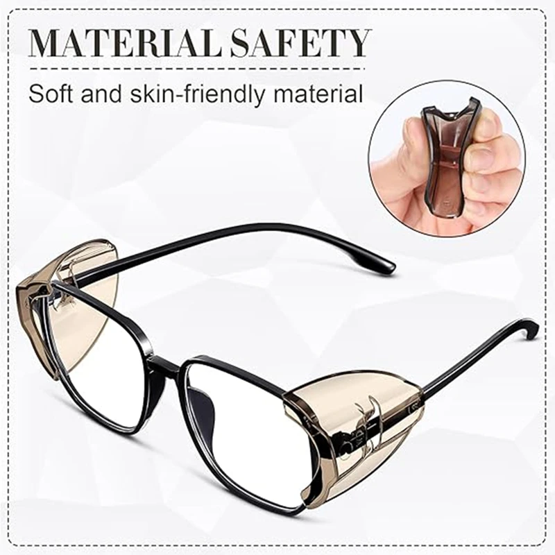 GIGI Safety Glasses Side Shields For Prescription Eyeglasses Slipon Sideshields Side Guards