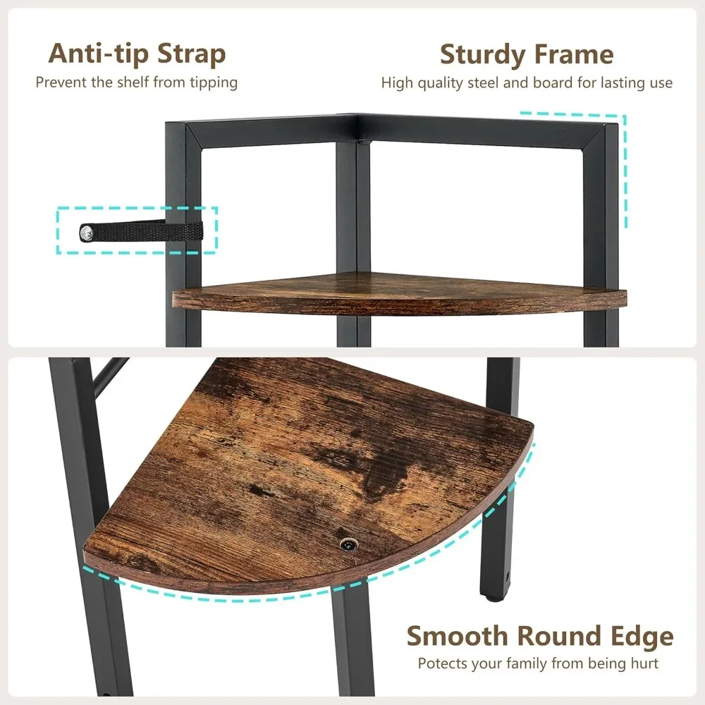 Small Corner Table, Sub Rack 3 Tier 39.6