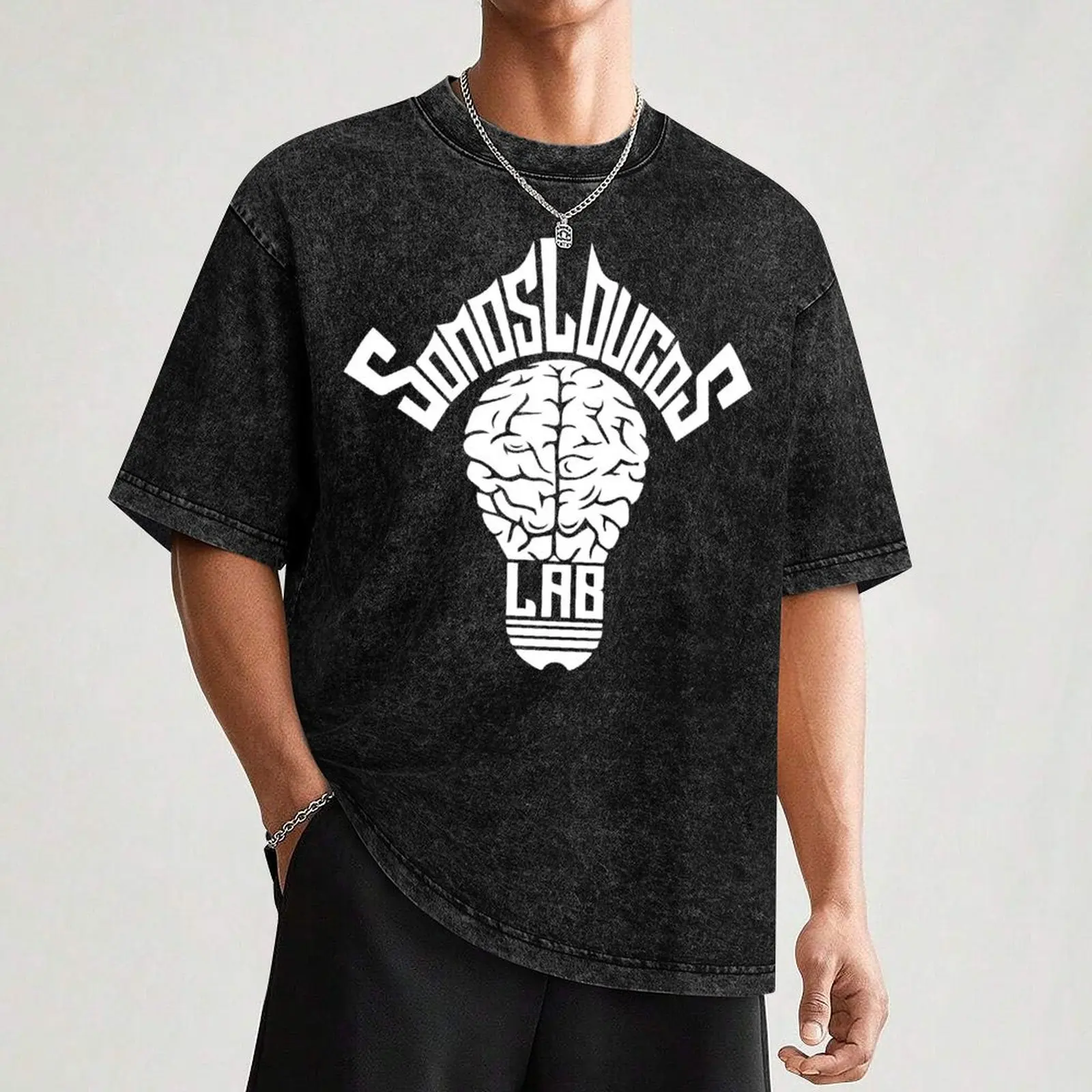 SomosLoucosLab T-Shirt Work Basic Short Sleeve Top