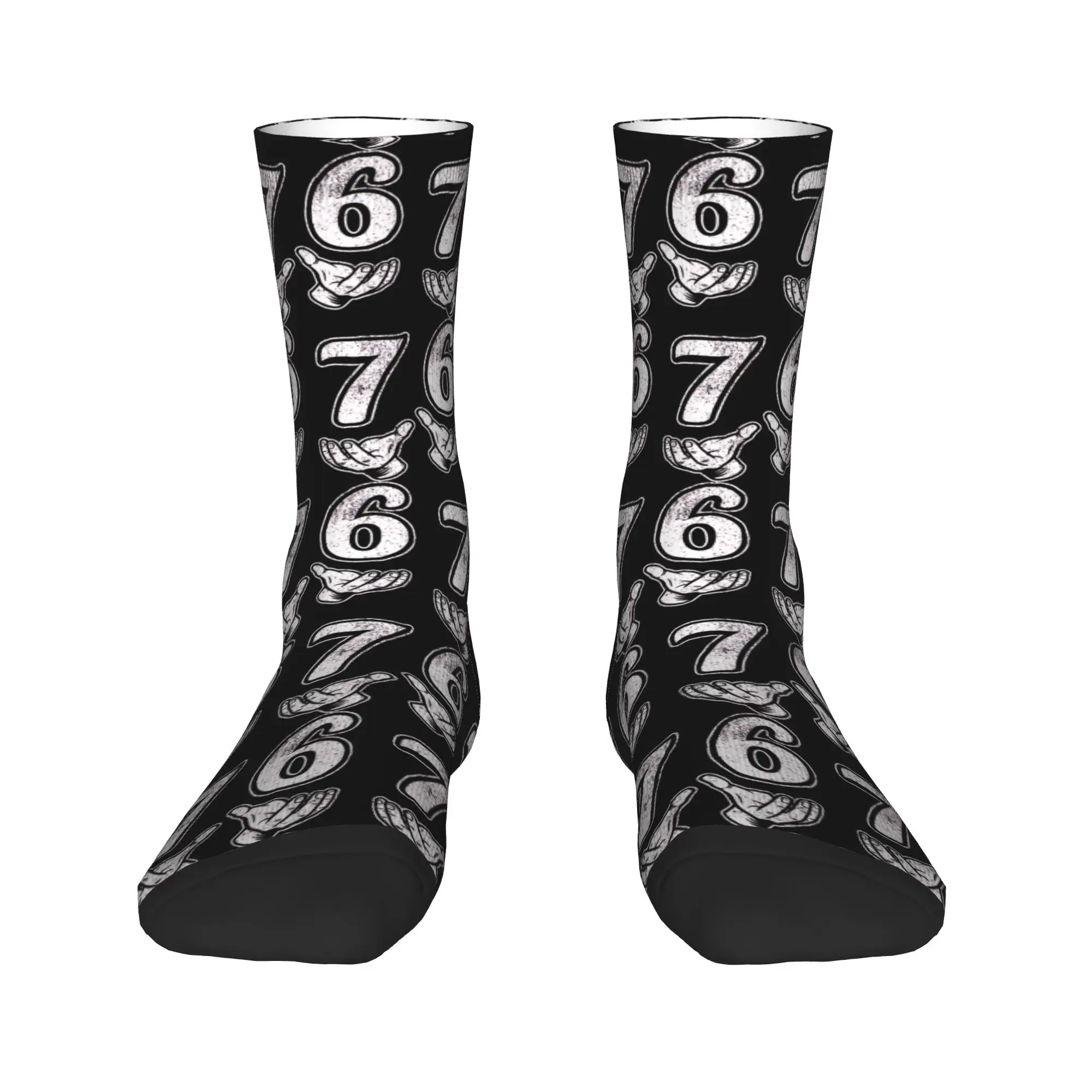 مضحك ستة سبعة ميمي 6 7 ميمي الجنرال ألفا سيلانغ جوارب موضة الجوارب الخريف المضادة للانزلاق الجوارب الرجال تسلق جوارب ناعمة متوسطة