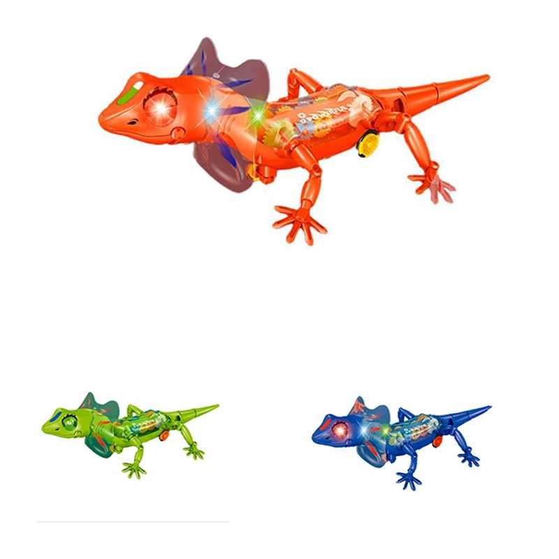 Robotic Electric Battery-Powered With Light And Sound Robotic Electric For Children Kids Gift Lizard Toy