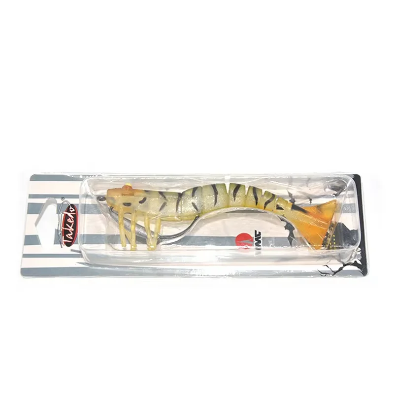 TAKEDO LIVE SHRIMP LV01A 90MM 8G 120MM 17G Garnelen Köder TPR Künstliche Köder Weicher Köder angeln Garnelen Köder Meer Bass Köder – Detail 7