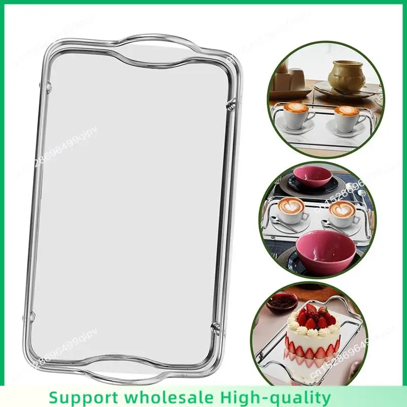 

ABSF Food Trays Eating Tray Serving Tray With Handles Jewelry Display Plate Serving Platter Garnish Tray Vanity Serving Trays Du
