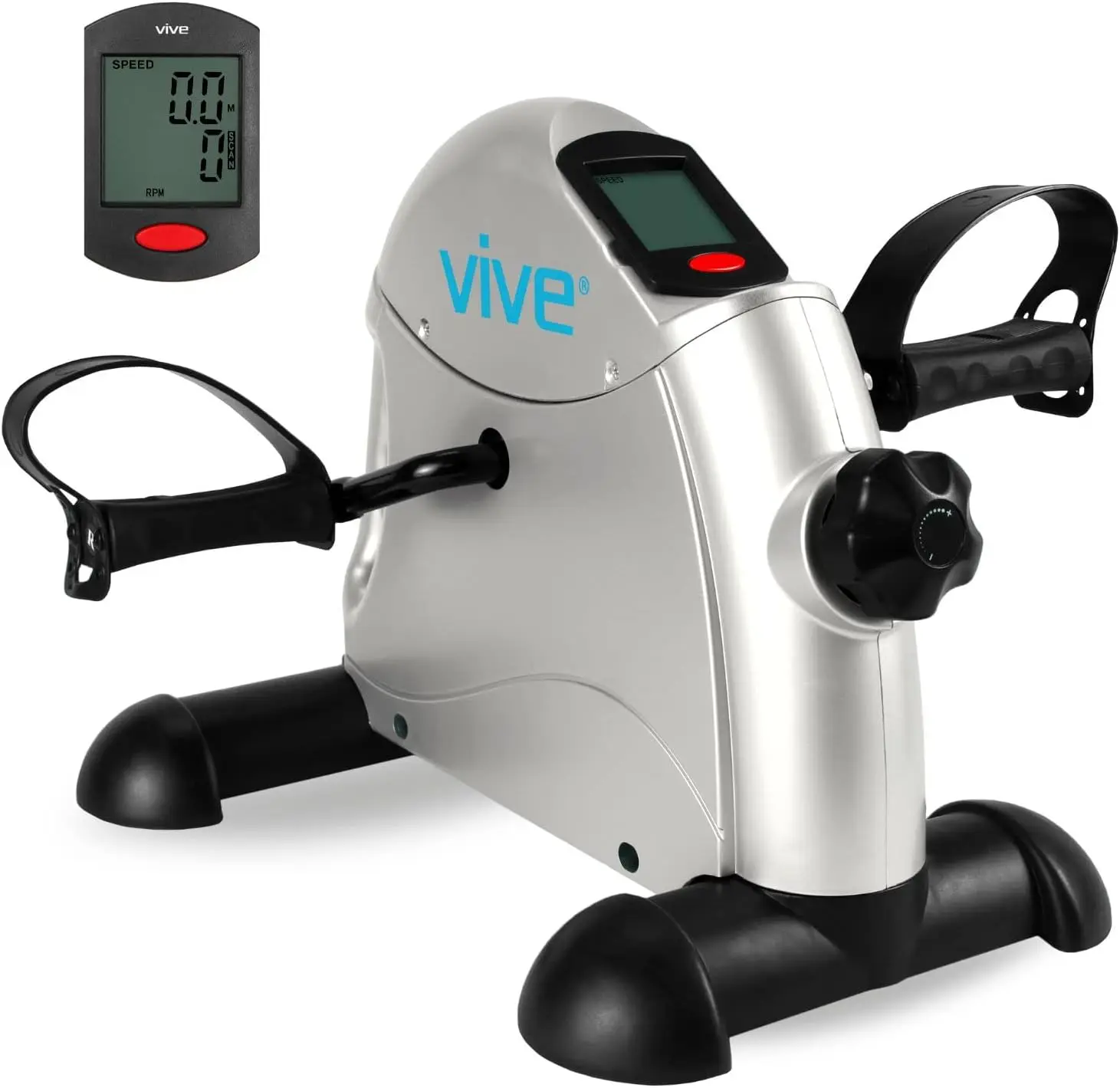 Vive Under Desk Bike Pedal Exerciser - Stationary Exercise Leg Peddler