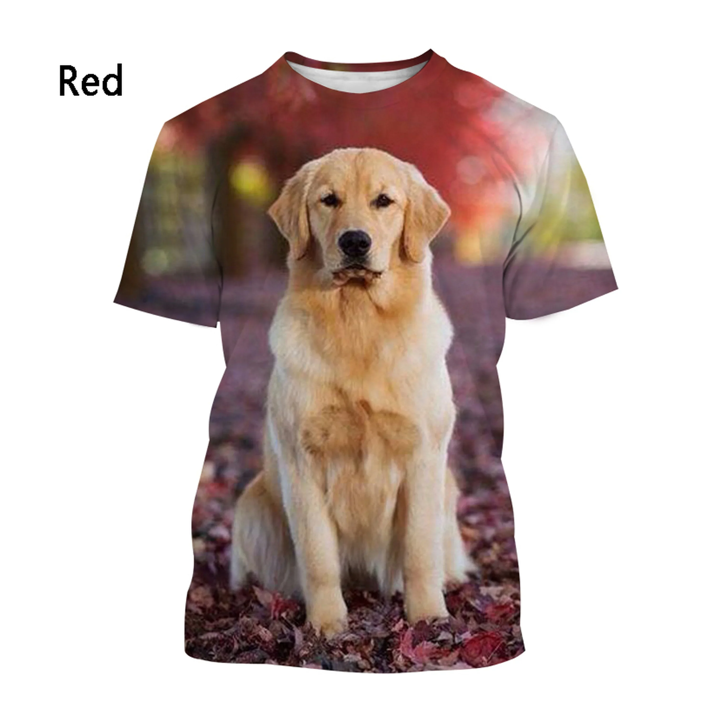 Estate moda Pet Dog stampa 3D t-shirt Labrador Retriever t-shirt uomo donna Casual manica corta