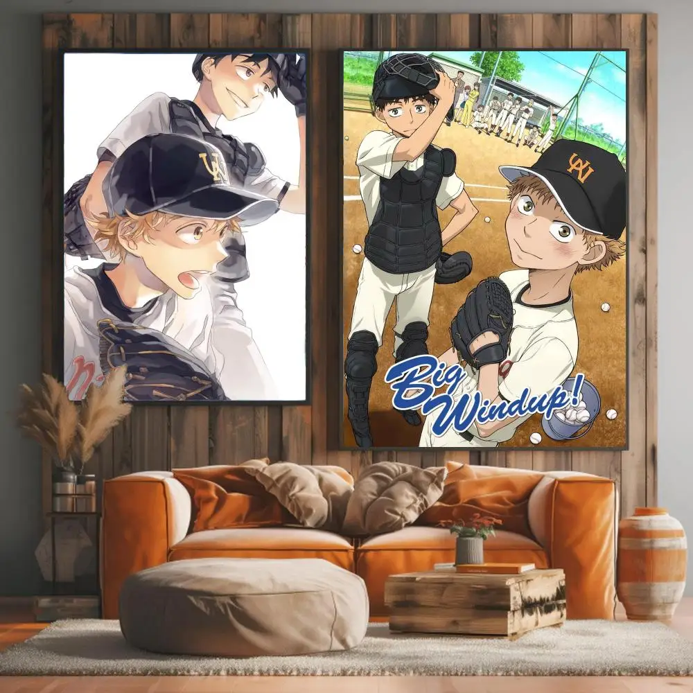 anime B-Big Windup-P Painting Calligraphy Elegant Botanical Decor for Living Room Modern Interior Design