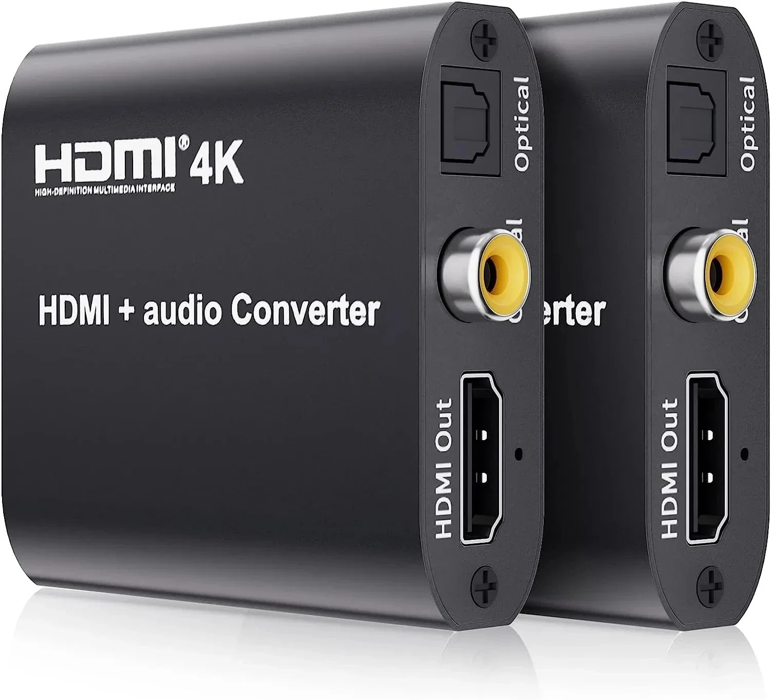 4K 30Hz HDMI Audio Extractor Swith HDMI to Toslink+Coaxial+Stereo Audio Converter HDMI to Optical Audio for PS4 Xbox DVD HDTV