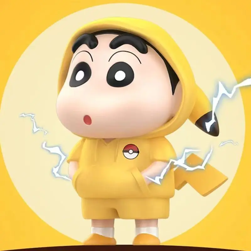 Figura DE ACCIÓN DE Crayon Shin-Chan, muñeco Shin-Chan de 14cm, modelo de serie Kawaii, tarjeta de juguete, estatua Gk, decoración, regalo para niños