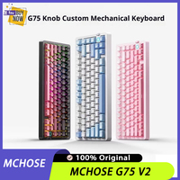 MCHOSE G75 V2 Tri-mode Mechanical Keyboard 75% Layout Gasket Wireless Gaming Keyboard 5 Layers Dampening RGB Light Hot Swap Gift