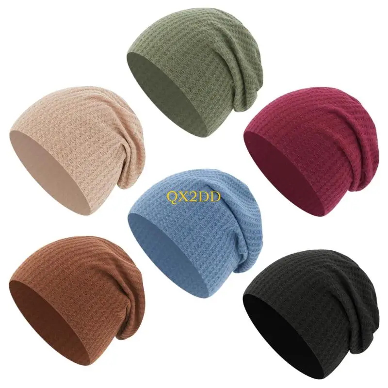 QX2D Baby Bonnet Cap Cotton Stretchy Headwear Protective Hat Color Fetal Hat