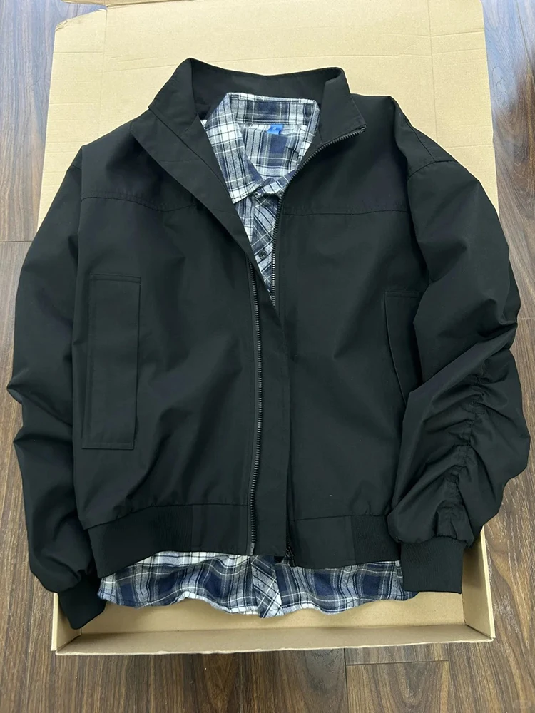 

Bla Outdoor ort Pilot Jaet Мужская осенняя модная верхняя одежда Функциональный свободный крой из полиэфирного волокна Long Sve на молнии...