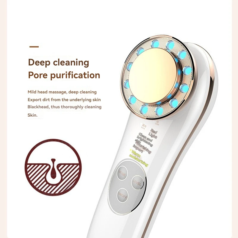 Microstroom Gezichtsmassager Oogschoonheidsapparaat Gezichtslifting Huidvervanging Diepe reiniging Multifunctioneel huidverzorgingshulpmiddel