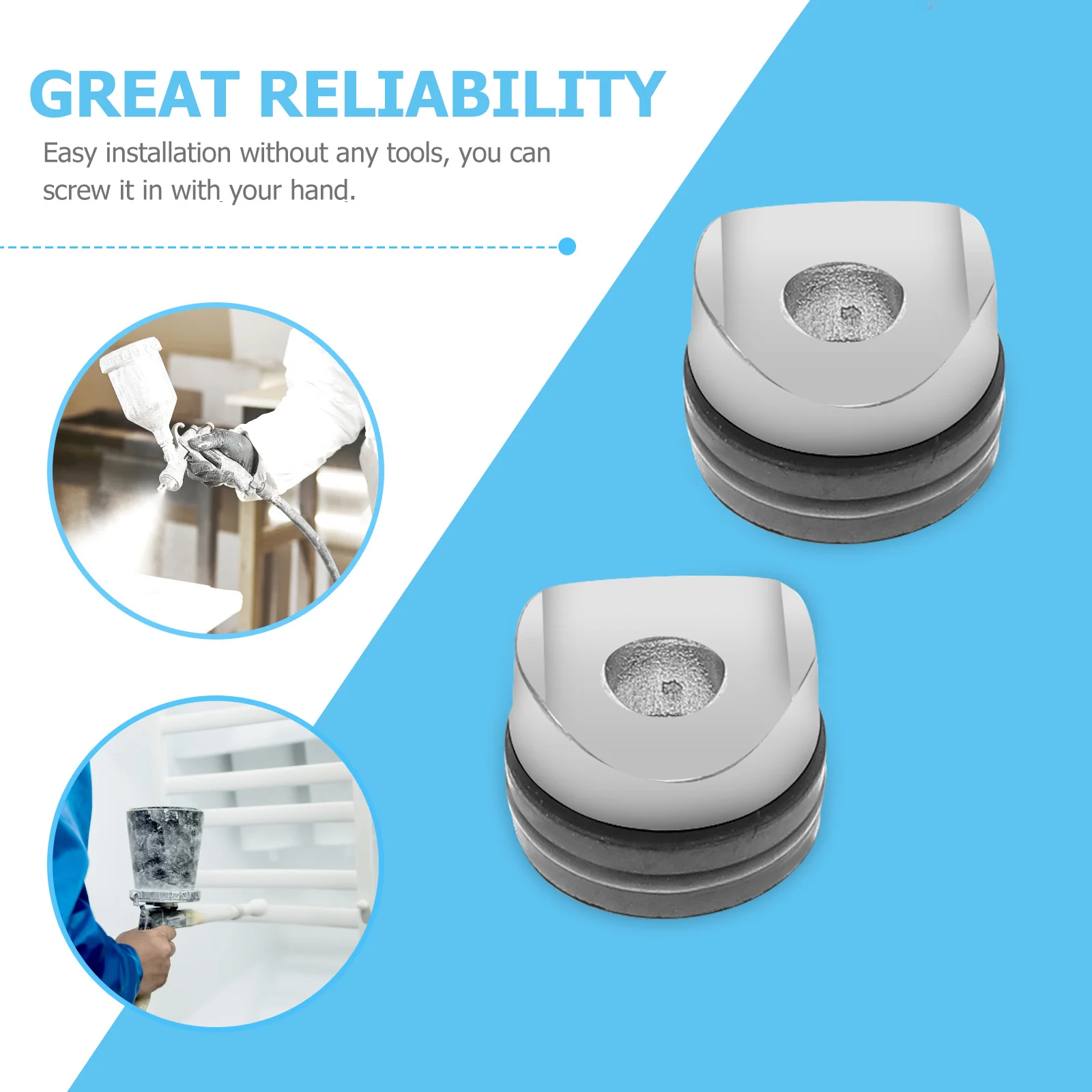 

5Pcs Seal Tip Gasket for Airless Sprayer Nozzle Leak Prevention High Performance Flat Tip Gasket Reliable Seal