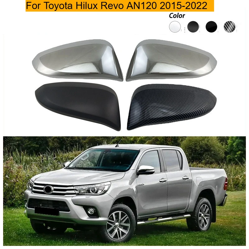 

For Toyota Hilux Revo AN120 2015 2016 2017 2018-2022 car rearview mirror case rain shield accessories