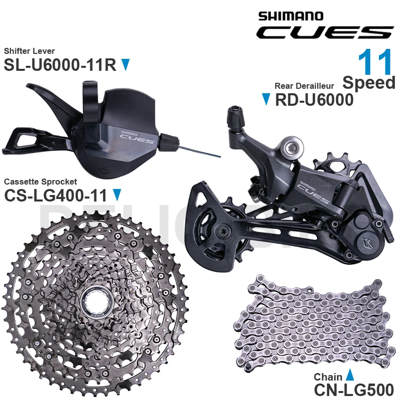 SHIMANO CUES U6000 Groupset SL-U6000-11R RD-U6000 CS-LG400-11 CN-LG500 Original Parts