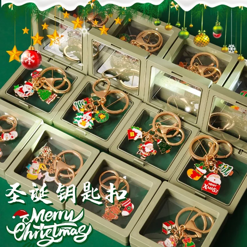 

HQ Christmas Keychains Cute Snowman Santa Claus Key Rings Bag Pendant Charms Personalized Jewelry Decoration Accessories Gifts