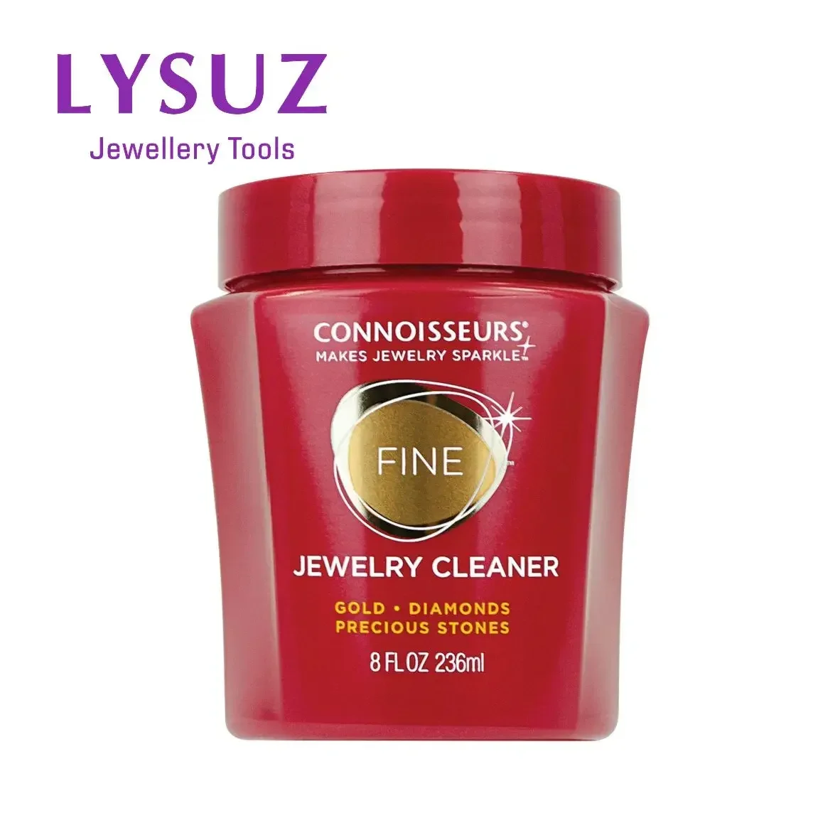 

Connoisseurs Jewelry Cleaner for Gold Diamond Platinum Precious Gemstones Cleaning Basket Brush