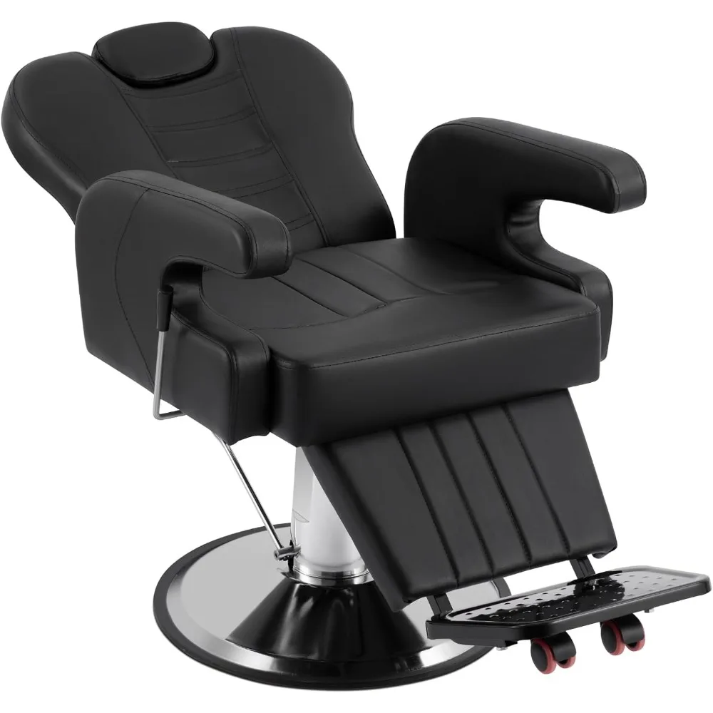 

Barber Chair Hydraulic Recliner Chair 360 Degree Swivel Adjustable Headrest Wide Seat Shampoo Spa Beauty Equipment Hair Stylist