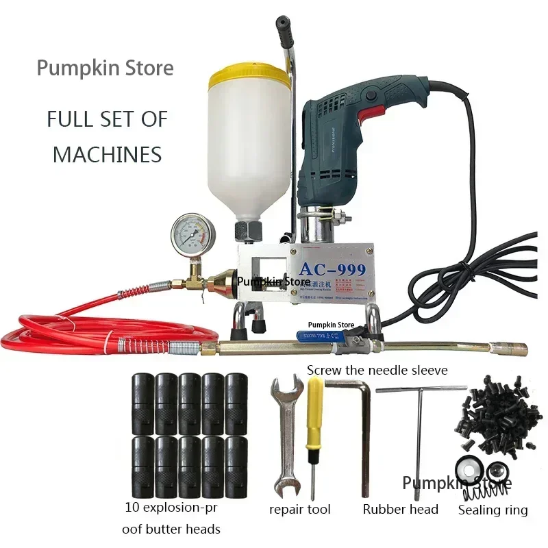 AC-999 Epoxy Grouting Machine 220V/1100W Epoxy Injection Pump/Polyurethane Foam Impermeable Water Grouting Machine