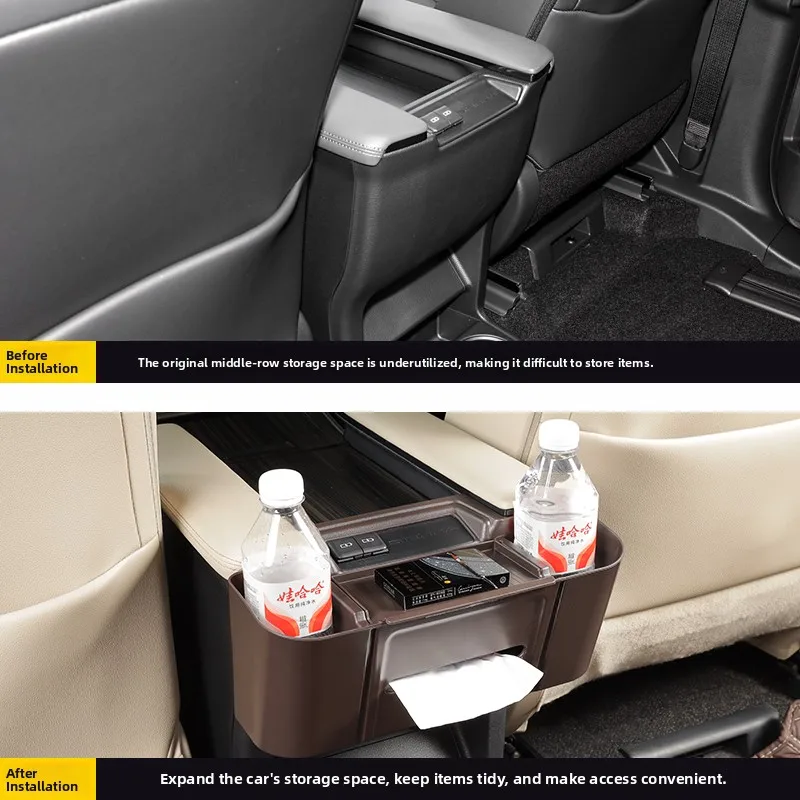   Sienna Armsteun Bekerhouder Opbergdoos Organizer avida Achterophangdoos Opbergbak Voertuiginterieur Accessoires