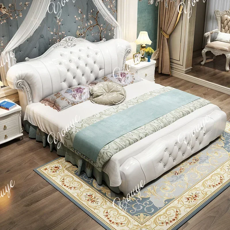 XM 180X200CM Deluxe King Size Bed With Headboard Furniture Double Frames And Bases Super King Frame Bases And Bed Frames