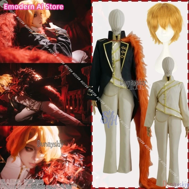 Аниме-игра Limbus Company Косплей Sancho 코스프레 Винтажное пальто в дворцовом стиле Брюки Длинношерстный воротник Шаль Хэллоуин Вечеринка 코스프레 Аниме-игра Limbus Company Косплей Sancho 코스프레 Винтажное пальто в дворцовом стиле Брюки Длинношерстный воротник Шаль Хэллоуин Вечеринка 코스프레