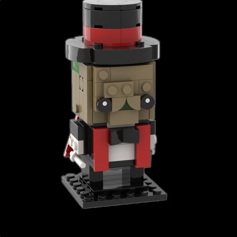 134pcs MOC Oswald The Outrageous - Fallout 4 BrickHeadz Model Building Blocks Construction Christmas Gifts Brick Art Creative
