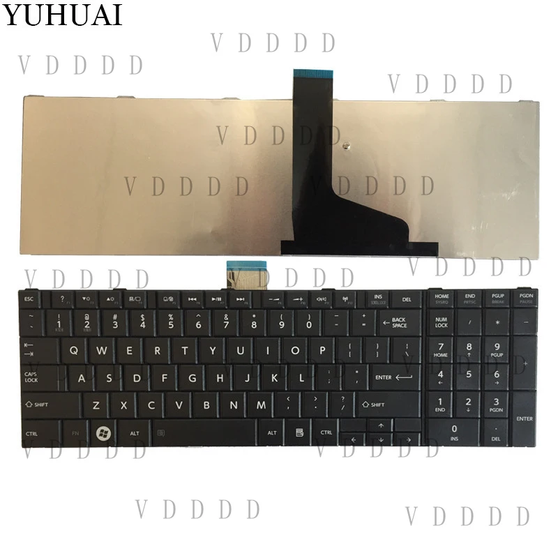 L... New english for TOSHIBA SATELLITE C850 C855D C850D C855 C870 C875 keyboard US