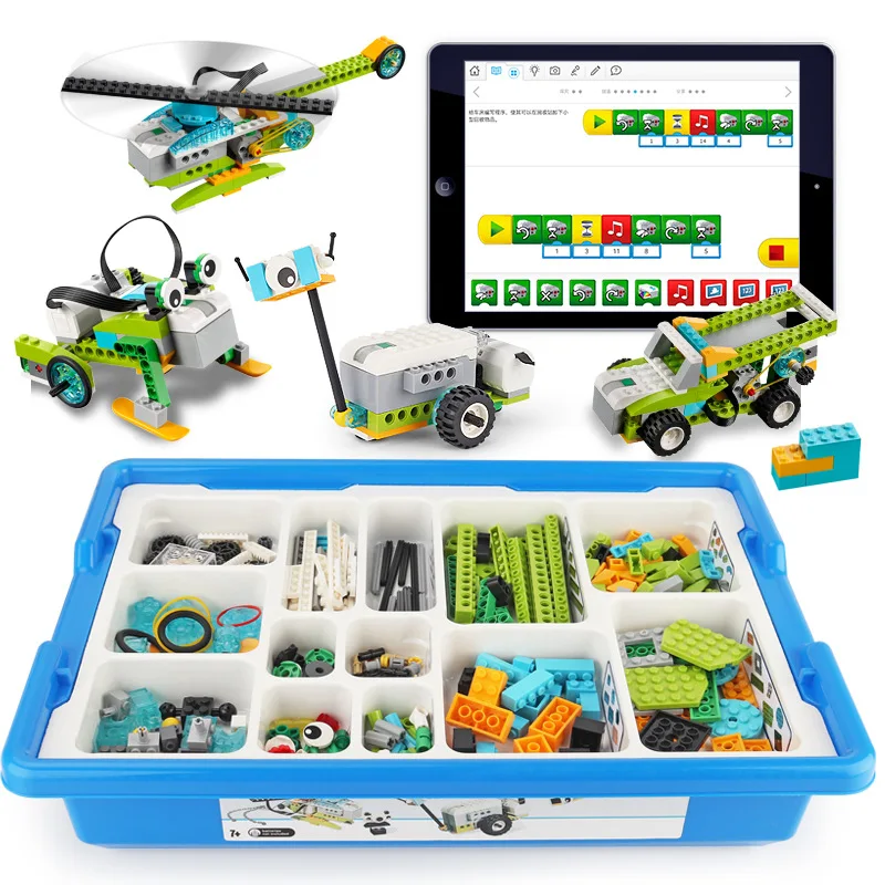 ใหม่ Techncial อะไหล่ Wedo Core ชุดไอน้ําการศึกษาหุ่นยนต์การก่อสร้างใช้งานร่วมกับ 45300 Wedo 3.0 อาคารบล็อกของเล่น DIY