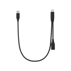 COMICA UC-DUCMF Kabel do ładowania i wejścia audio 2 w 1, obsługa mikrofonu i wejścia interfejsu audio dla urządzeń USB-C