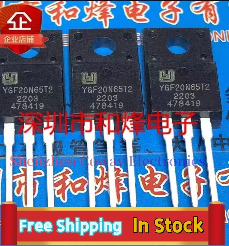 10PCS-30PCS  YGF20N65T2   TO-220F  IGBTMOS  650V  20A In Stock Fast Shipping