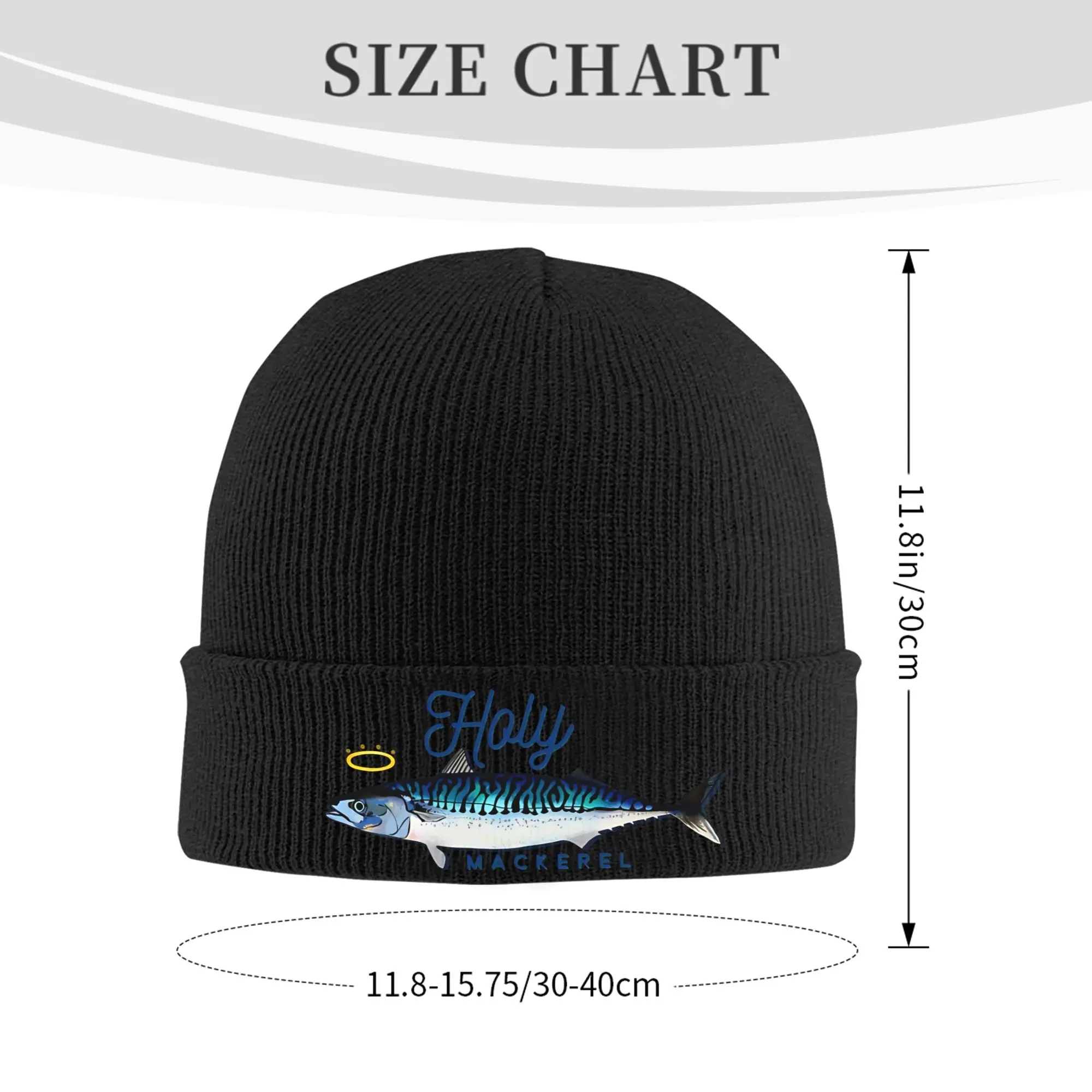 Holy Mackerel Shimmering  Beanie Hats Atlantic Mackerel Knitting Hat Men Women Unisex Hip Hop Head Wrap Caps Autumn Bonnet Hats