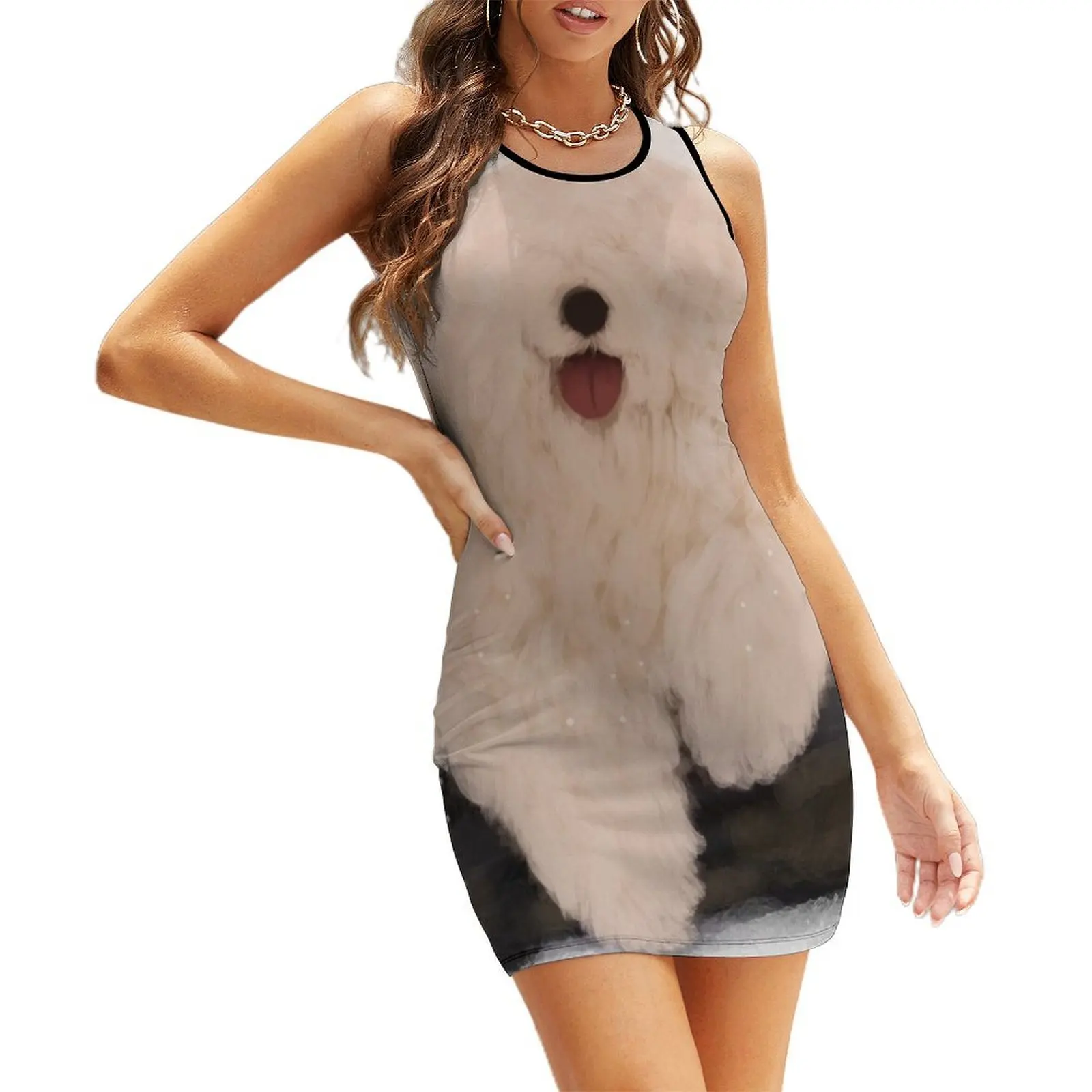 

Bobtail Sleeveless Sundress summer dress korean women sensual sexy dress for women Women's summer dresses summer women's suit