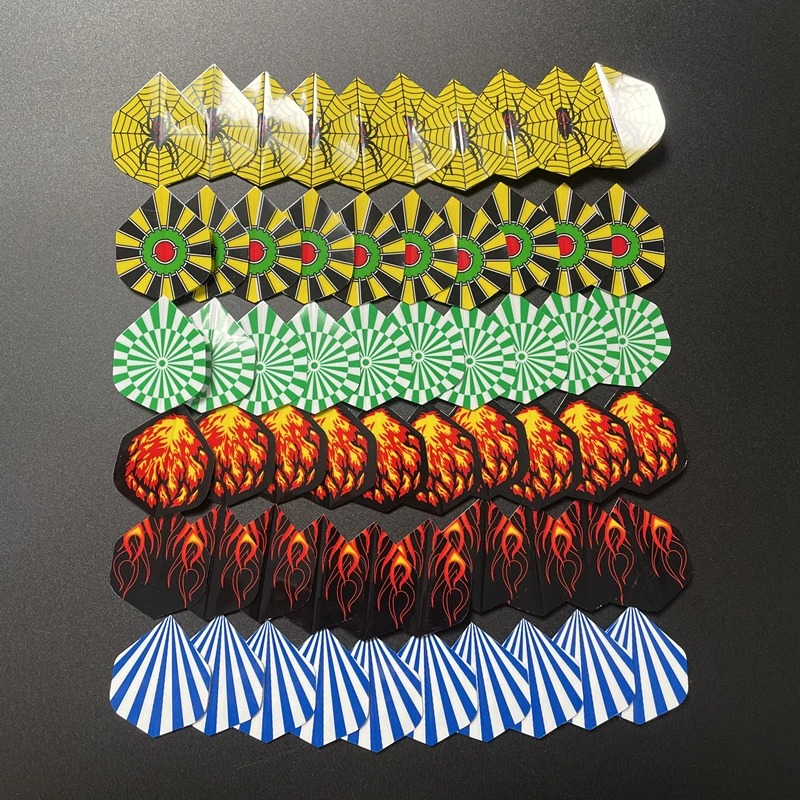 

Новые 60 шт./компл. 6-стильные крылья для дартса, выдерживают различные узоры для профессиональных дартс и аксессуаров для дартс с мягким наконечником.