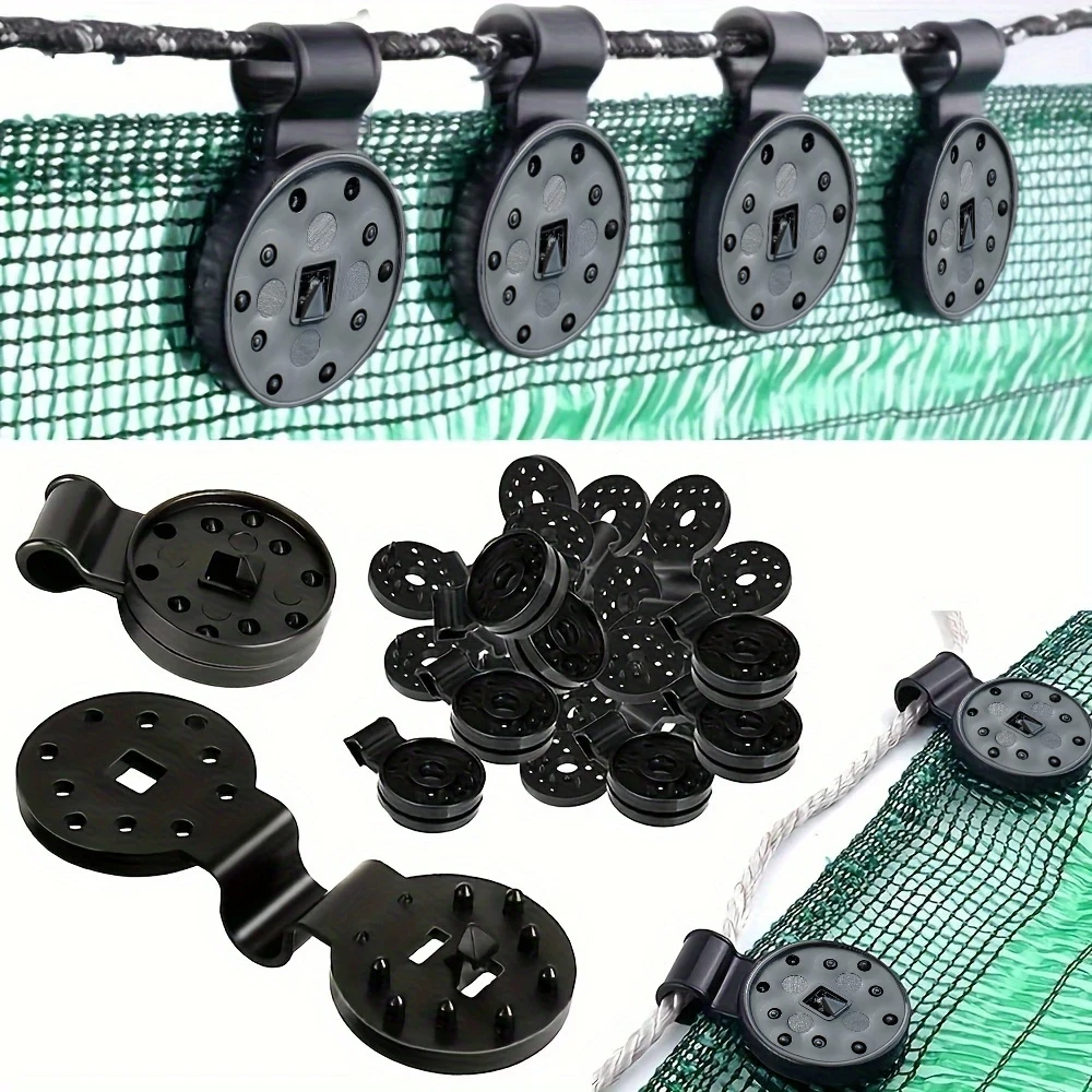 

Shade Cloth Clips,Reusable Round Plastic Black Clips for Greenhouse Outdoor Garden Shade Netting Shade Cloth Plastic Clips