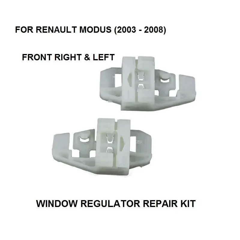 KIT de CLIP regulador de ventana para RENAULT MODUS, reparación de regulador de ventana eléctrica, frontal derecho e izquierdo, 2003-2008