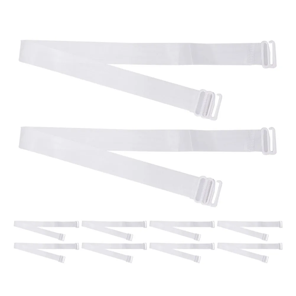 

10Pcs Invisible Bra Strap Anti-Slip Transparent Elastic Adjustable Bra Shoulder Straps Replacement Accessories for Women