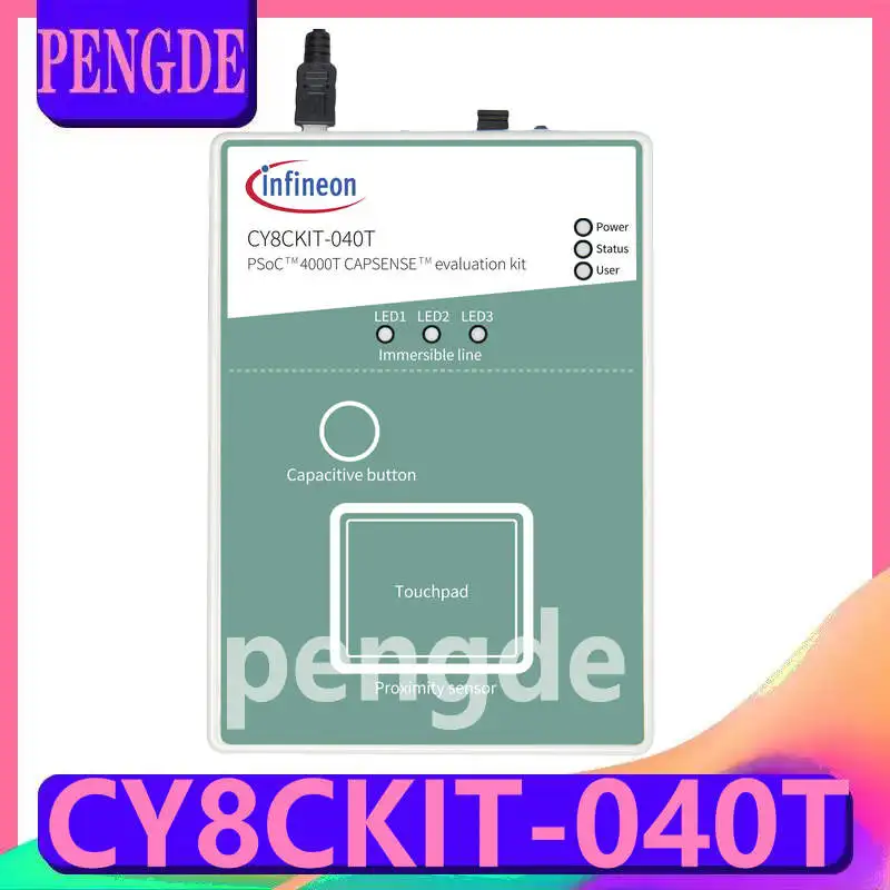 

CY8CKIT-040T PSoC 4000T CAPSENSE Capacitive Sensing Evaluation Kit Infineo