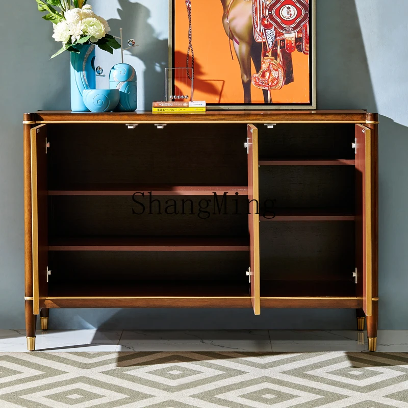 

FG light luxury solid wood shoe cabinet entrance entrance large capacity household storage door multi-functional shoe cabinet