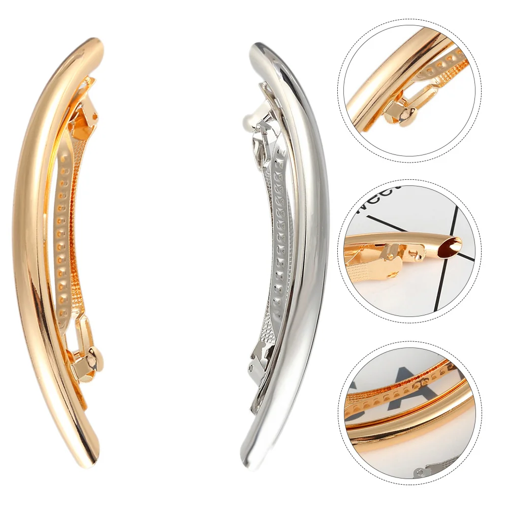 

2 шт. металлические зажимы, весенние зажимы для волос для женщин, модный аксессуар для волос во французском стиле, женский головной убор, заколки, декоративные булавки