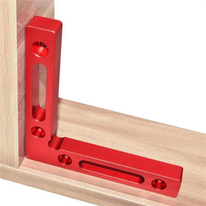 AT63 6 Pcs 90 Degree Positioning Square Aluminum Alloy Right Angle Clamp Woodworking Corner Tool