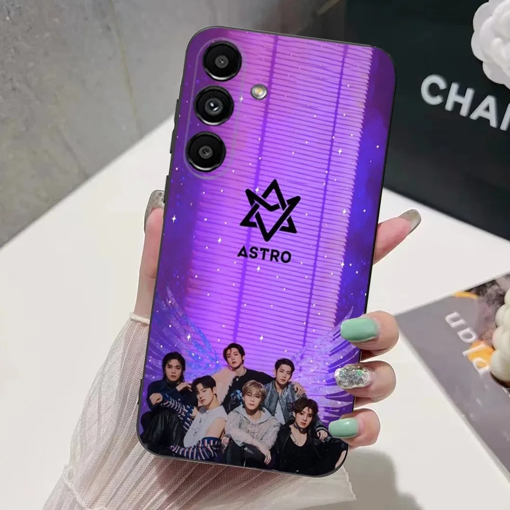 Custodia per telefono A-Astro Kpop Music per Samsung S24,S21,S22,S23,S30,Ultra,S20,Plus,Fe,Lite,Note,10.9,5G Cover morbida nera