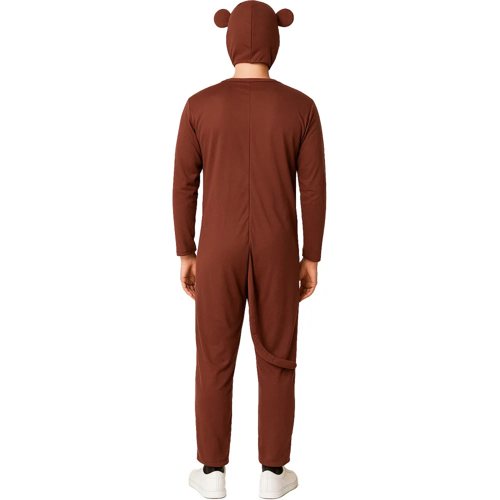 زي تنكري للرجال البالغين لعيد الهالوين على شكل حيوانات، زي أسد وقرد للعب الأدوار، زي مسرحي تقليدي صيني للأداء #3