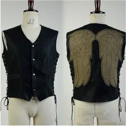 The Walking Cos Dead Daryl Dixon Vest Angel Wings Jacket Motorcycle Vest Halloween Halloween Carnival Suit